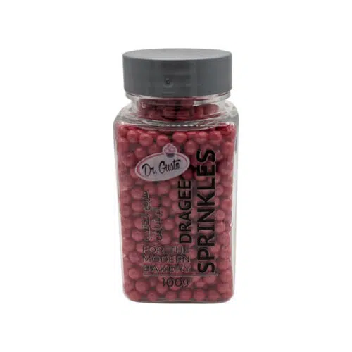 Burgundy Sugar Sprinkles 4mm 100g