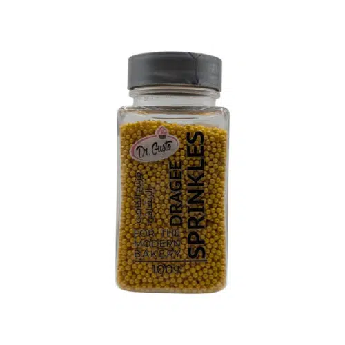 Gold Sugar Sprinkles 2mm 100g