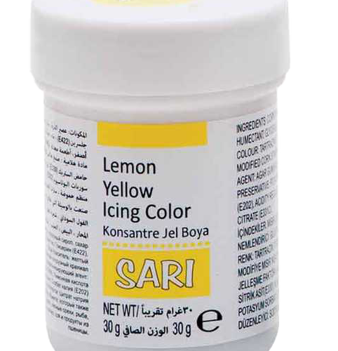 Dr.Gusto Lemon Yellow Colour Gel - 30gms